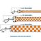 Show in main carousel: Buckle-Down Checker Polyester Dog Leash, Orange, 6-ft long, 1-in wide slide 3 of 6