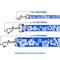 Show in main carousel: Buckle-Down Hibiscus Blue Polyester Dog Leash, Blue, 6-ft long, 1-in wide slide 3 of 6