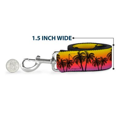 Show full view: Buckle-Down Palm Trees Sunset Fade Polyester Dog Leash, 4-ft long, 1-in wide slide 6 of 6