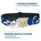Show in main carousel: Buckle-Down Peanuts Worldwide LLC Snoopy Running Metal Seatbelt Buckle Dog Collar, Blue, Medium: 16 to 23-in neck, 1.5-in wide slide 4 of 10