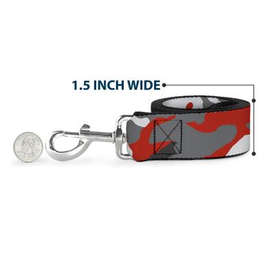 Show full view: Buckle-Down Camo Orange Polyester Dog Leash, 6-ft long, 1-in wide slide 6 of 6