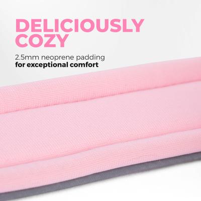 Show full view: Blazin O So Comfy O-Ring Reflective Neoprene Waterproof Dog Collar, Pink, Small: 11.8 to 14.6-in neck, 1-in wide slide 7 of 10