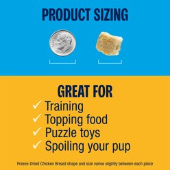 Muenster Chicken Breast Freeze-Dried Dog Treats, 3-oz pouch slide 2 of 6