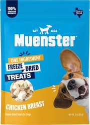 Muenster Chicken Breast Freeze-Dried Dog Treats, 3-oz pouch