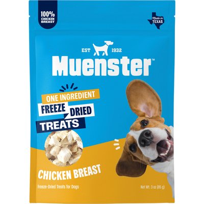 Muenster Muenster Chicken Breast Freeze-Dried Dog Treats, 3-oz pouch
