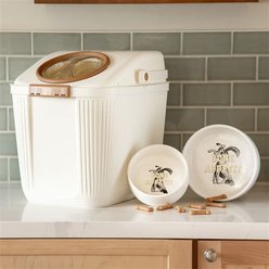 Harry Barker Bone Appetit Ceramic Non-Skid Dog Bowl, White, Small: 3.5-cup slide 2 of 4