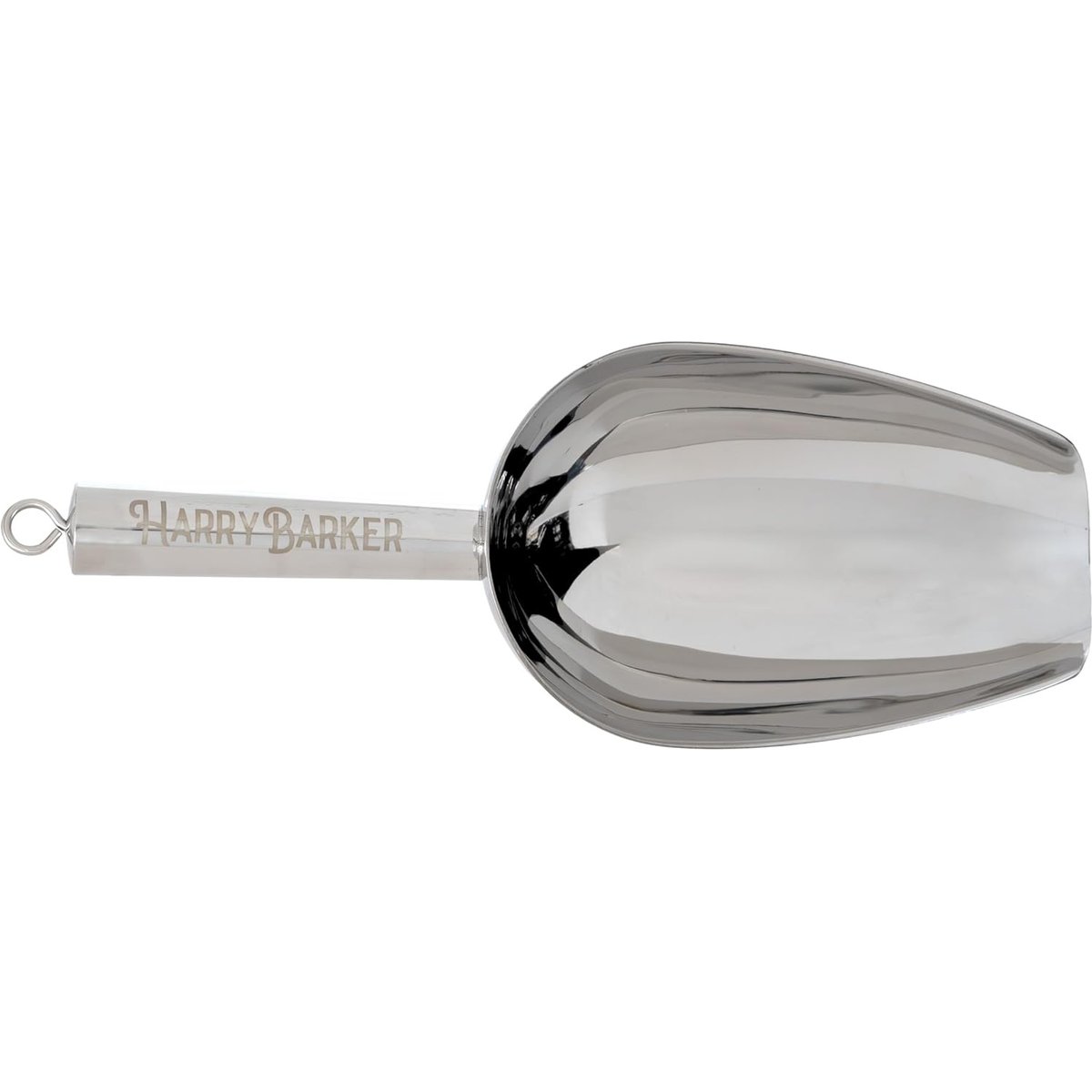 Harry Barker Metal Dog Food Scoop, Silver, Small
