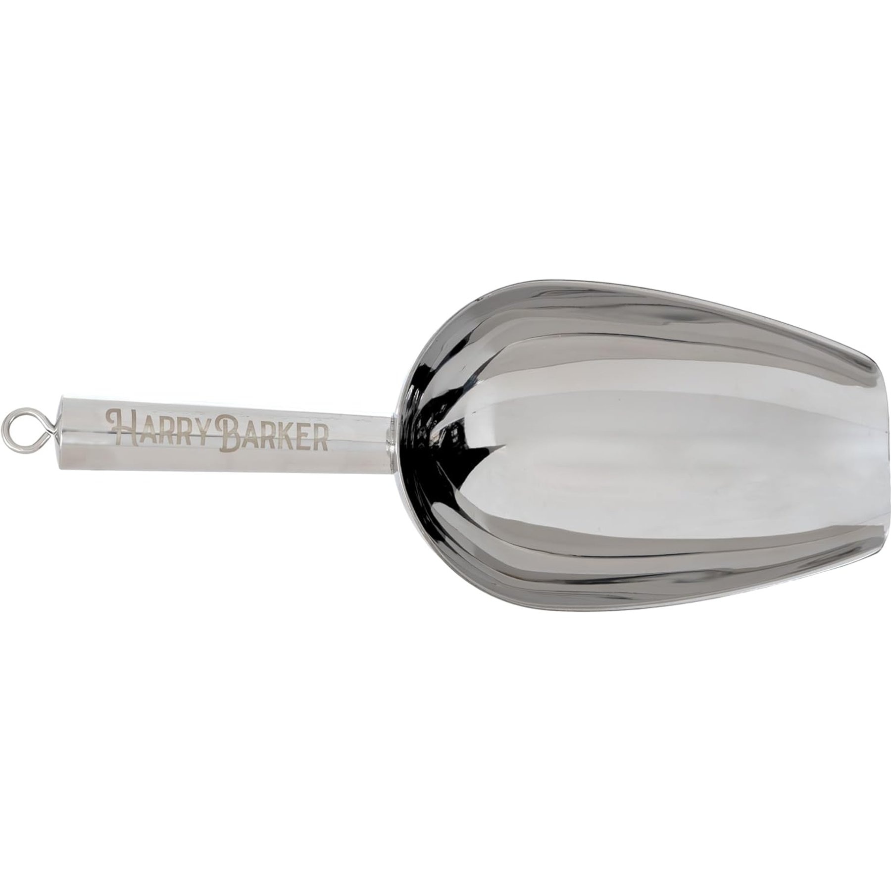 Harry Barker Metal Dog Food Scoop, Silver, Small