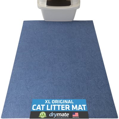 Drymate Drymate Protective & Decorative Cat Litter Mat, Borage Blue, X-Large, 29-in x 36-in