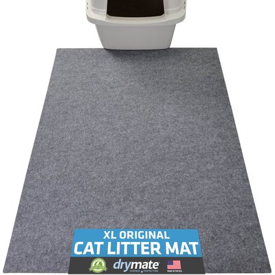 Drymate Drymate Protective & Decorative Cat Litter Mat, Light Grey, X-Large, 29-in x 36-in