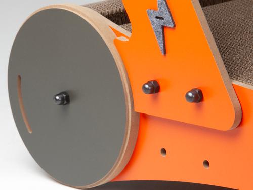 Show full view: New Age Pet Purr & Play Kitty Trolley Cat Scratcher Toy, Orange slide 6 of 9