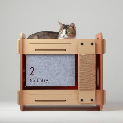 Show full view: New Age Pet Purr & Play Bunk Bed Cat Scratcher Toy, Orange slide 5 of 8