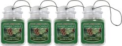 Yankee Candle Car Jar Ultimate Air Freshener, Balsam & Cedar, 4 count