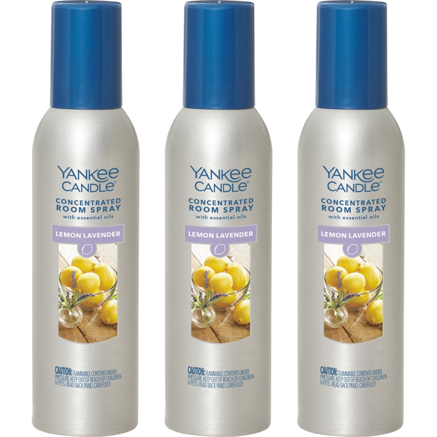 Yankee Candle Concentrated Room Air Freshener Spray, Lemon Lavender, 1.5-oz bottle, 3 count
