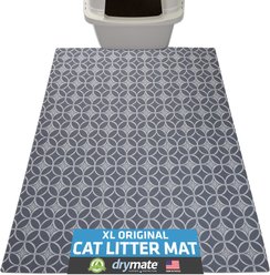Drymate Protective & Decorative Cat Litter Mat, Indigo Grey, X-Large, 29-in x 36-in