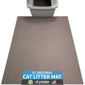 Drymate Protective & Decorative Cat Litter Mat, Taupe, X-Large, 29-in x 36-in