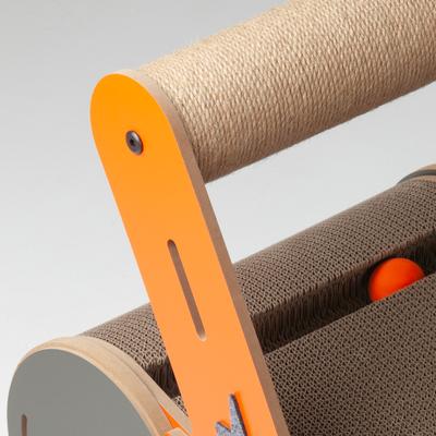 Show full view: New Age Pet Purr & Play Kitty Trolley Cat Scratcher Toy, Orange slide 4 of 9