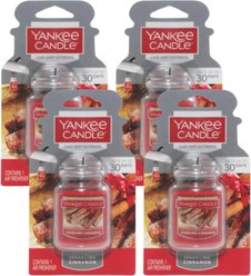 Yankee Candle Car Jar Ultimate Air Freshener, Sparkling Cinnamon, 4 count