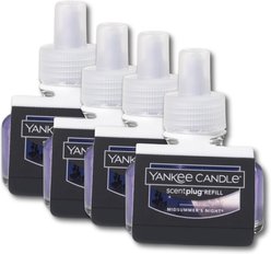 Yankee Candle ScentPlug Air Freshener Refill, Midsummer's Night, 4 count