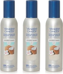 Yankee Candle Concentrated Room Air Freshener Spray, Coconut Beach, 1.5-oz bottle, 3 count