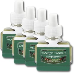 Yankee Candle ScentPlug Air Freshener Refill, Balsam & Cedar, 4 count