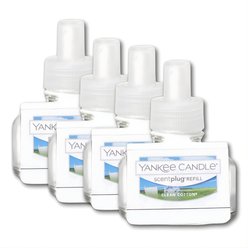 Yankee Candle ScentPlug Air Freshener Refill, Clean Cotton, 4 count
