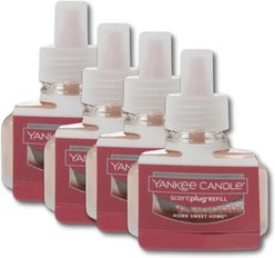 Yankee Candle ScentPlug Air Freshener Refill, Home Sweet Home, 4 count