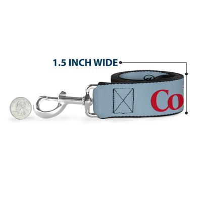 Show full view: Buckle-Down Diet Coke Logo Polyester Dog Leash, Grey, 4-ft long, 1-in wide slide 6 of 6