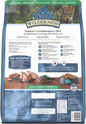 Show full view: Blue Buffalo Wilderness Puppy High-Protein Grain-Free Chicken Dry Dog Food, 13-lb bag slide 3 of 11