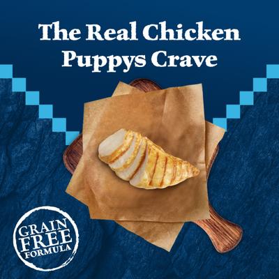 Show full view: Blue Buffalo Wilderness Puppy Chicken Recipe High-Protein Grain-Free Dry Dog Food, 24-lb bag slide 5 of 11