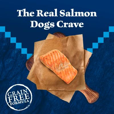Show full view: Blue Buffalo Wilderness Salmon Recipe Adult High-Protein Grain-Free Dry Dog Food, 4.5-lb bag slide 5 of 11