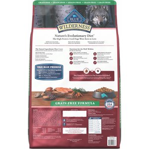 Blue Buffalo Wilderness Salmon Recipe Adult High-Protein Grain-Free Dry Dog Food, 24-lb bag
