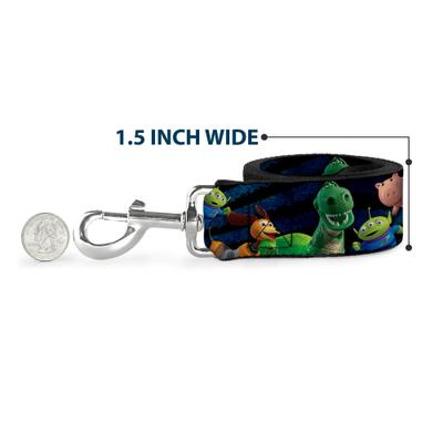 Show full view: Buckle-Down Toy Story Characters Running Denim Rays Polyester Dog Leash, 6-ft long, 1-in wide slide 7 of 7