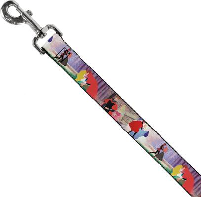 Show full view: Buckle-Down Beauty & the Beast Stained Glass Scenes Polyester Dog Leash, 6-ft long, 1-in wide slide 2 of 6