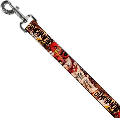 Show full view: Buckle-Down Marvel Comics Deadpool Kills Deadpool 2 Cover Dynamite Chimichanga Polyester Dog Leash, Red, 6-ft long, 1-in wide slide 3 of 7