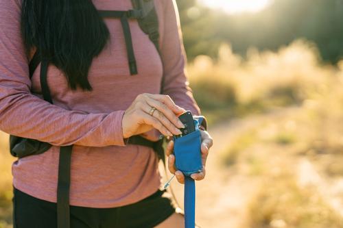 Show full view: Ruffwear Stash Bag Mini Dog Poop Bag Dispenser, Basalt Gray slide 8 of 9