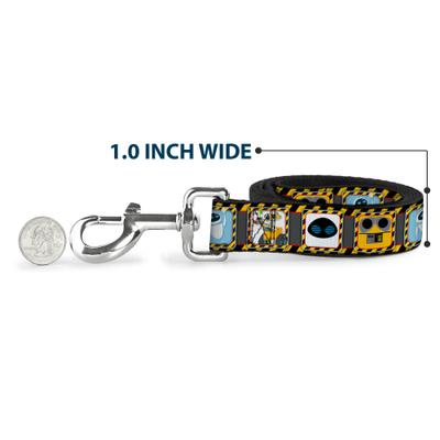 Show full view: Buckle-Down Disney Wall E Eve Pose Face Hazard Blocks Polyester Dog Leash, 6-ft long, 1-in wide slide 5 of 6