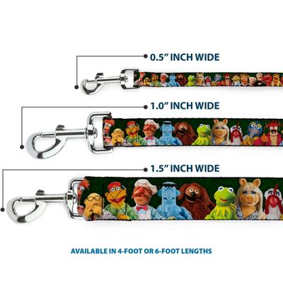 Show full view: Buckle-Down Disney Muppets Character Group Pose Polyester Dog Leash, 6-ft long, 1-in wide slide 3 of 6