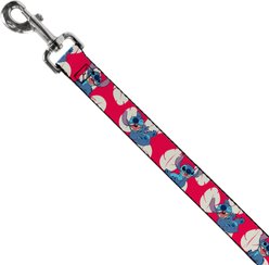 Buckle-Down Disney Lilo Stitch 4 Poses Lilo Dress Leaves Polyester Dog Leash, Red, 6-ft long, 1-in wide slide 2 of 6