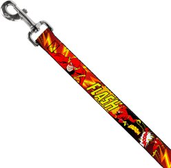 Buckle-Down DC Comics The Flash Boom Kaboom Polyester Dog Leash, Red, 4-ft long, 1-in wide slide 2 of 6