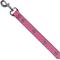 Show in main carousel: Buckle-Down Ford Mustang Bars Text Logo Repeat Polyester Dog Leash, Pink, 6-ft long, 1-in wide slide 2 of 6