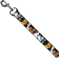 Buckle-Down Disney Dogs Group Collage Paws Polyester Dog Leash, Black, 6-ft long, 1-in wide slide 2 of 6