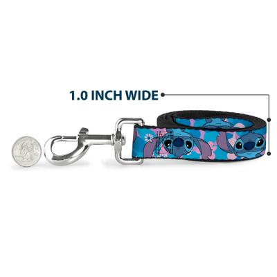 Show full view: Buckle-Down Disney Lilo & Stitch Flip Expressions Close Up Polyester Dog Leash, 6-ft long, 1-in wide slide 5 of 6