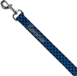 Buckle-Down Warner Bros. Harry Potter Ravenclaw Checker Polyester Dog Leash, Blue, 6-ft long, 1-in wide slide 2 of 6
