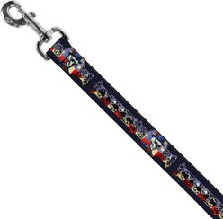 Buckle-Down Grateful Dead Dave's Picks Skeleton Americana Bonus Art Polyester Dog Leash, 6-ft long, 1-in wide slide 2 of 6