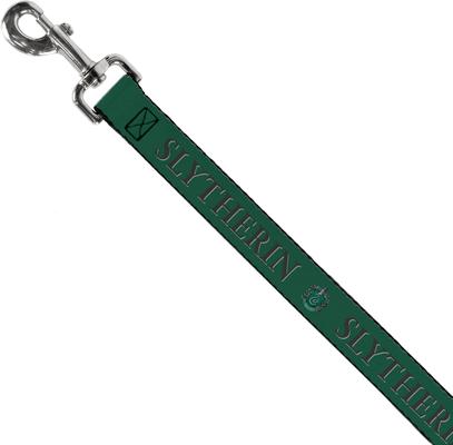 Show full view: Buckle-Down Harry Potter Slytherin Crest Polyester Dog Leash, Green, 6-ft long, 1-in wide slide 2 of 6
