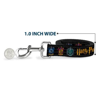 Show full view: Buckle-Down Harry Potter Hufflepuff Ravenclaw Gryffindor Slytherin Polyester Dog Leash, Gold, 4-ft long, 1-in wide slide 5 of 6
