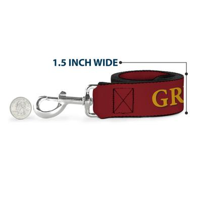 Show full view: Buckle-Down Harry Potter Gryffindor Crest Polyester Dog Leash, Pink, 6-ft long, 1-in wide slide 6 of 6