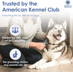 American Kennel Club Double-Sided Bristle & Pin Dog Grooming ProBrush with Complimentary Bath Brush slide 2 of 8