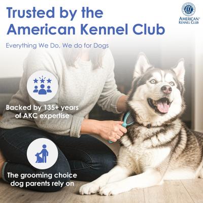 Show full view: American Kennel Club Double-Sided Bristle & Pin Dog Grooming ProBrush with Complimentary Bath Brush slide 8 of 8